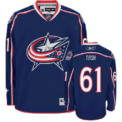 Classic Design Blue Home NHL Columbus Blue Jackets 61 Rick Nash Hockey Jersey